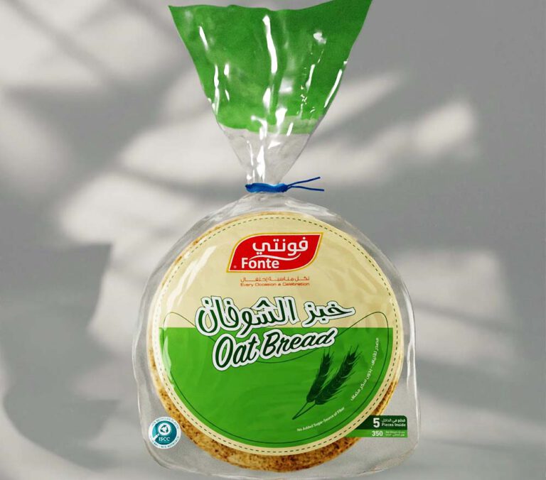 Bread packaging made with PCR plastic